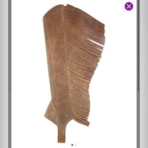 Twisted X Bomber Leather Half Chap. Brand new Retail $95 brown and black